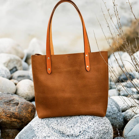Classic Leather Carryall Tote
