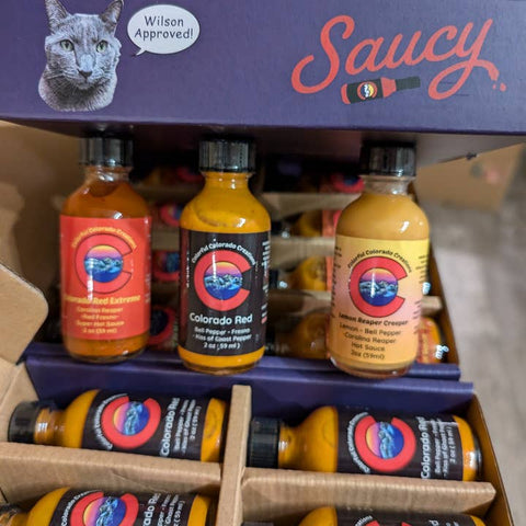Small-Batch Hot Sauce Bottles