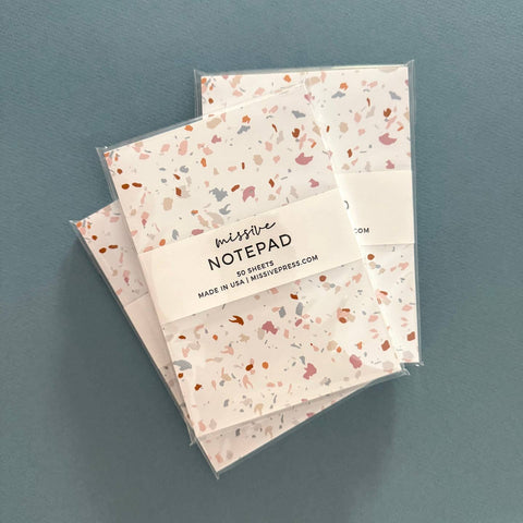 Minimalist Letterpress Desk Notepads