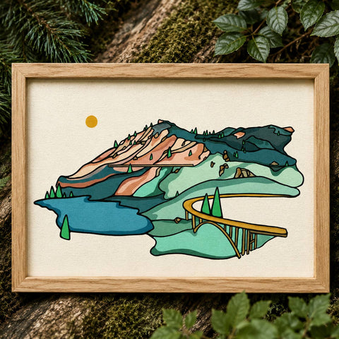 Signed Watercolor Landscape Prints