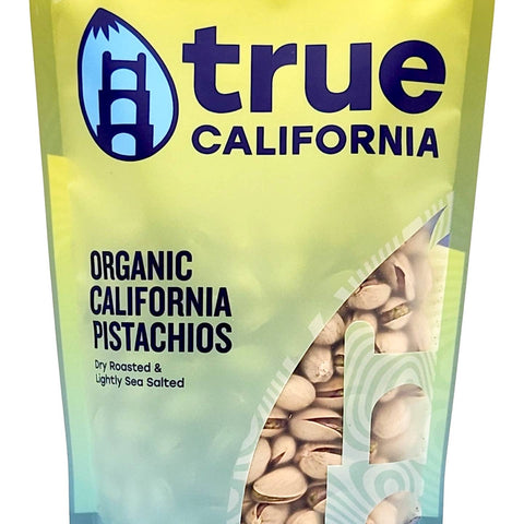 Organic Pistachio Nuts, Dry Roasted & Lightly Sea Salted