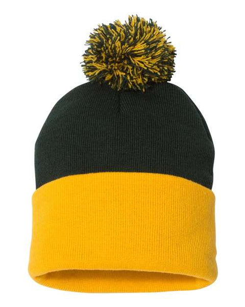 IEEE Pom Pom Cuffed Beanie