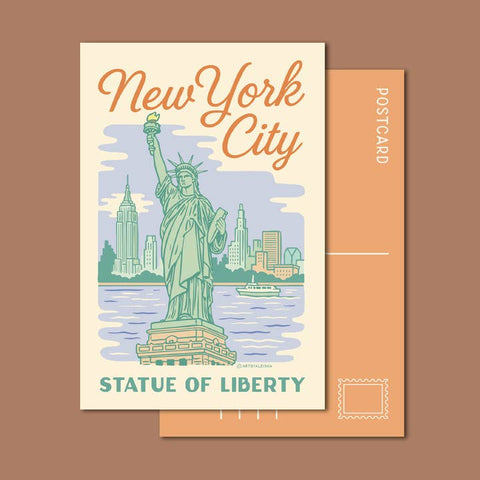 Bright City Scenes Postcards