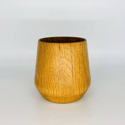 Hand-Turned White Oak Tumbler