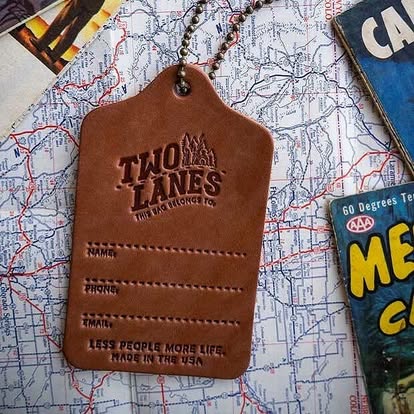 Full-Grain Leather Bag Tags