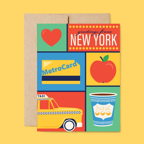 Colorful New York Greeting Cards