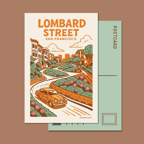 Bright City Scenes Postcards