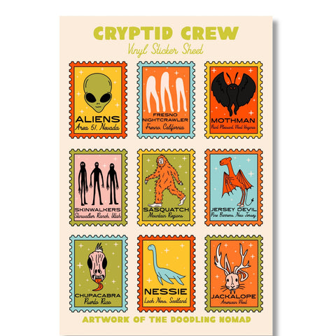 Illustrated Vinyl Sticker Sheets