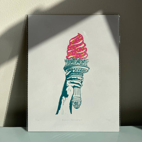 New York in Block Print