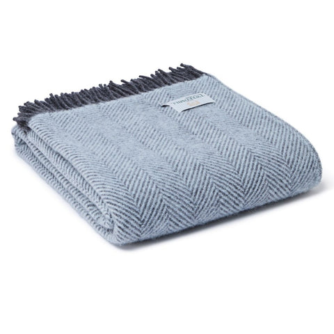 Herringbone Pure New Wool Throw