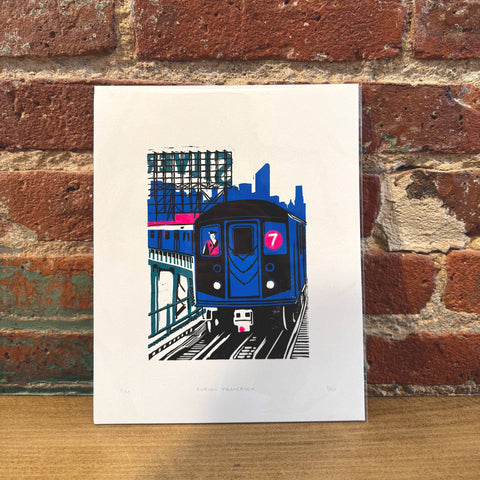 New York in Block Print
