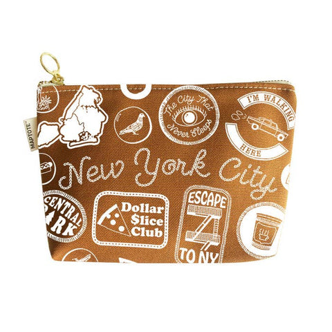 City and State Iconic Imagery Zipped Pouches