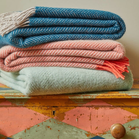 Herringbone Pure New Wool Throw