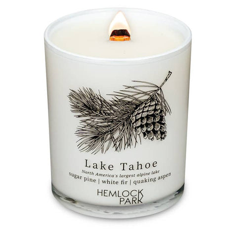 Postcard Inspired Wood Wick Candles