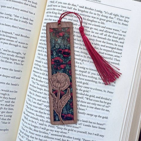 Wood Acrylic Tassel Bookmarks