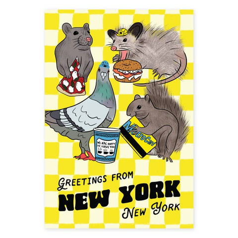 Bold NYC Letterpress Postcards