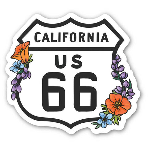Hand-Drawn California Vinyl Stickers
