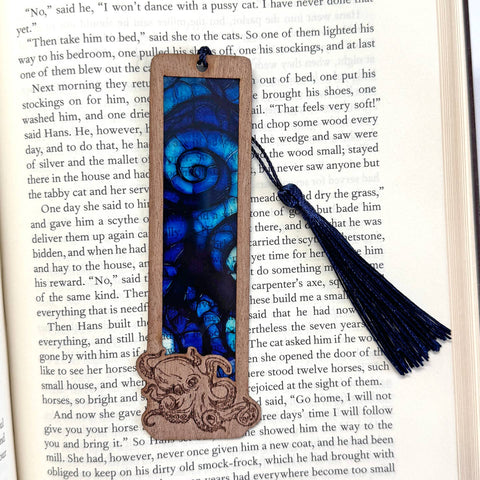 Wood Acrylic Tassel Bookmarks