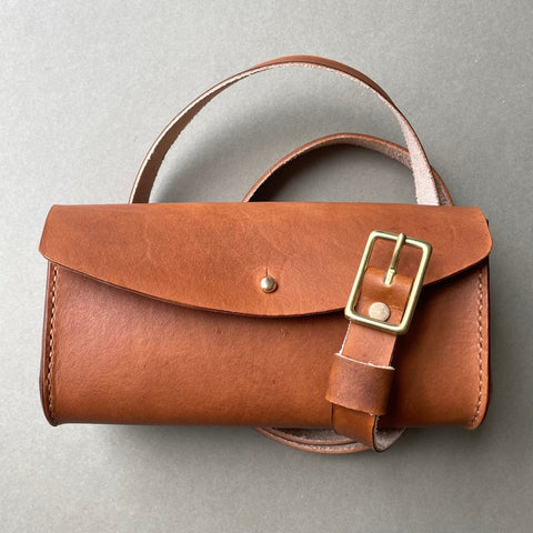 Leather Crossbody Belt Bag