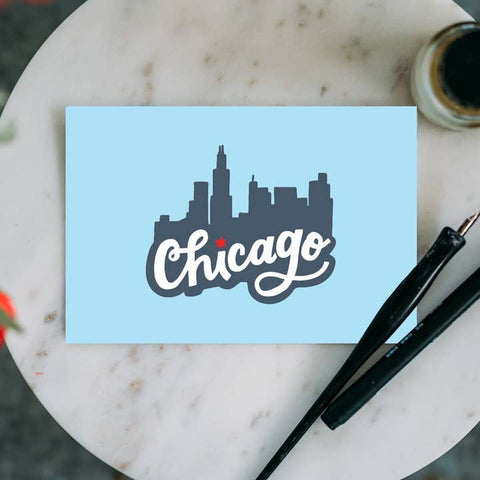 Hand-Drawn Chicago Postcards