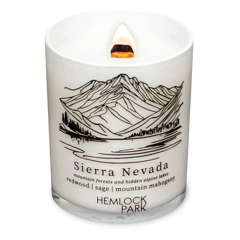 Postcard Inspired Wood Wick Candles