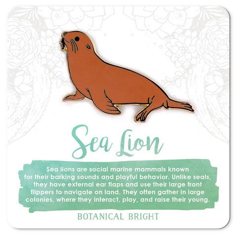Flora Fauna Enamel Pins