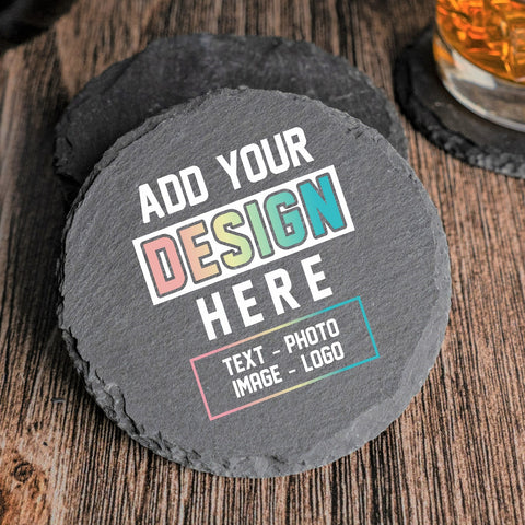 Customizable Slate Coasters