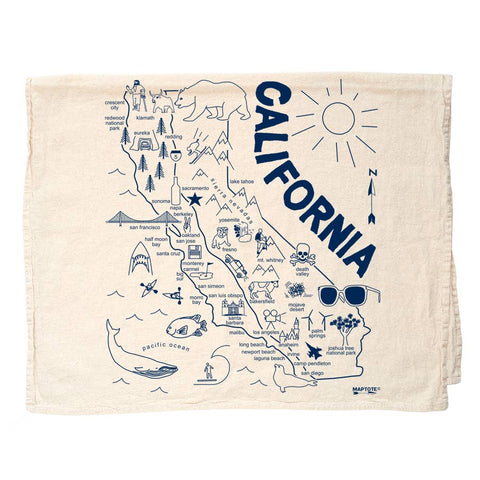 Maptote Maptastic Recycled Cotton Tea Towel