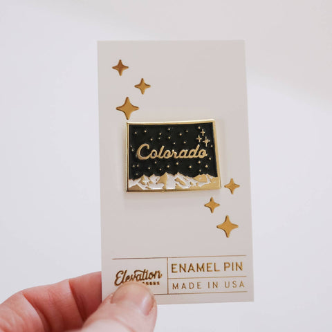 Colorado Mountain Enamel Pins