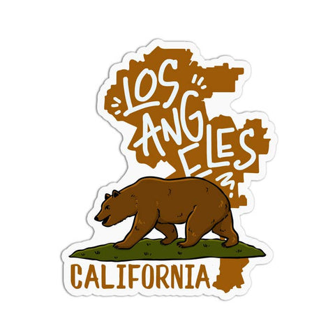 Iconic California State and City Stickers