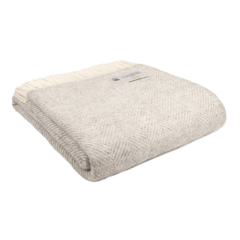 Fishbone Pure New Wool Throw
