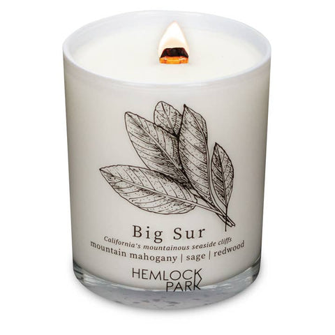 Postcard Inspired Wood Wick Candles