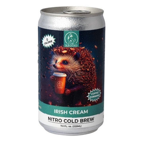 3Legged Coffee Brewery nitro cold brew coffee cans in assorted flavors