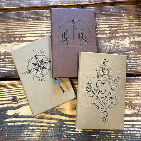 Engraved Adventure Journals