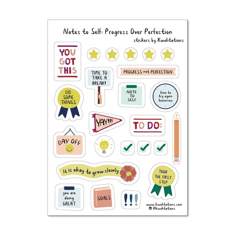 Motivational Sticker Sheets