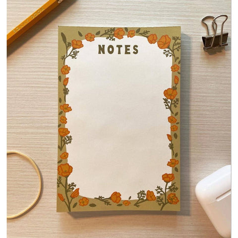 California Poppies Notepad