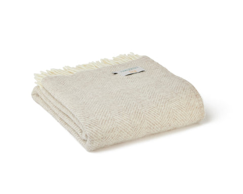 Fishbone Pure New Wool Throw