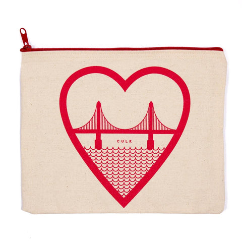 Line Art Canvas Pouches