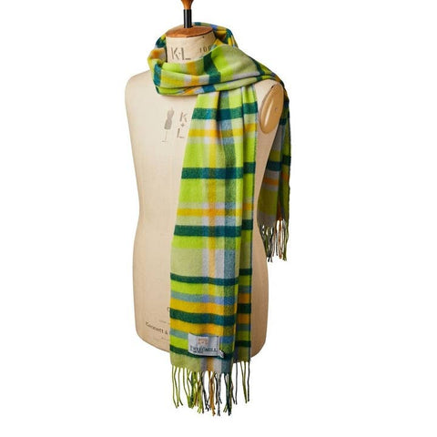 Lambswool Bright Check Scarves