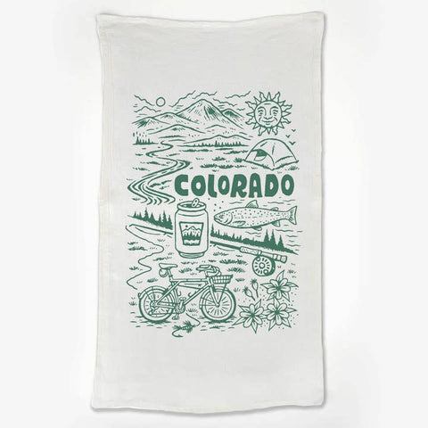 Colorado Flour Sack Tea Towels