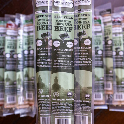 Grassland-Raised Double-Smoked Beef Sticks