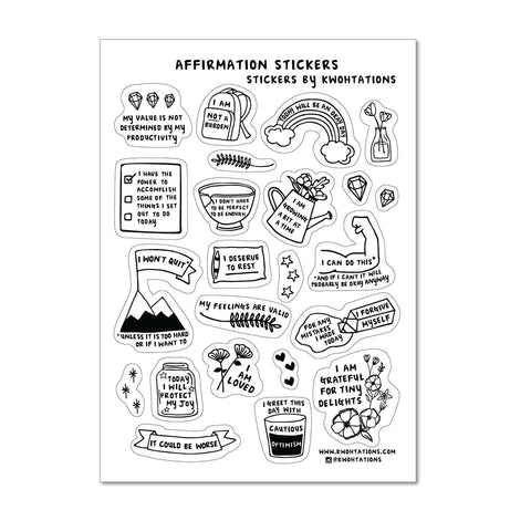 Motivational Sticker Sheets