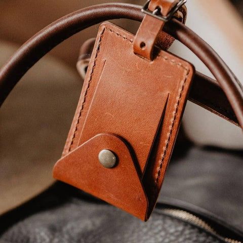 Handcrafted Leather Luggage Tags