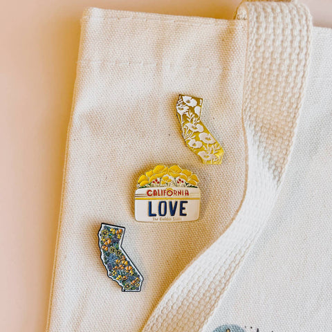 California Enamel Pins