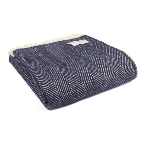 Fishbone Pure New Wool Throw