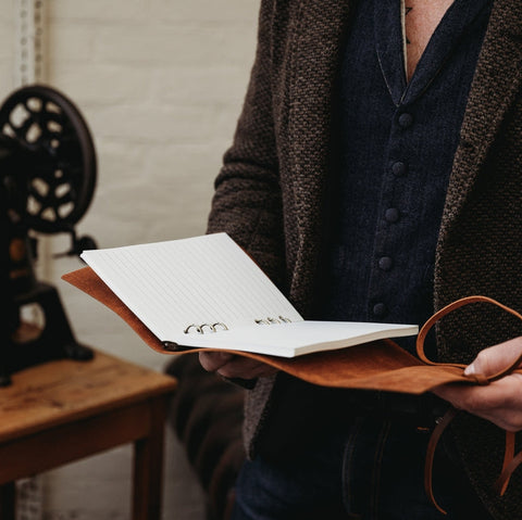 Refillable Leather Ring Binder