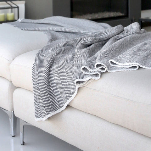 Recycled Cotton Knit Throws