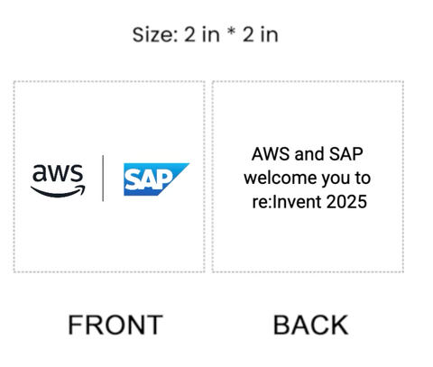Custom AWS SAP Bag Tag