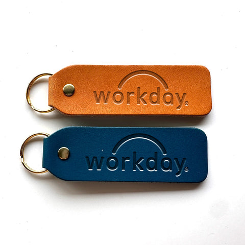 Workday Custom Handmade Leather Keychain
