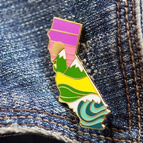 Golden State California Pin